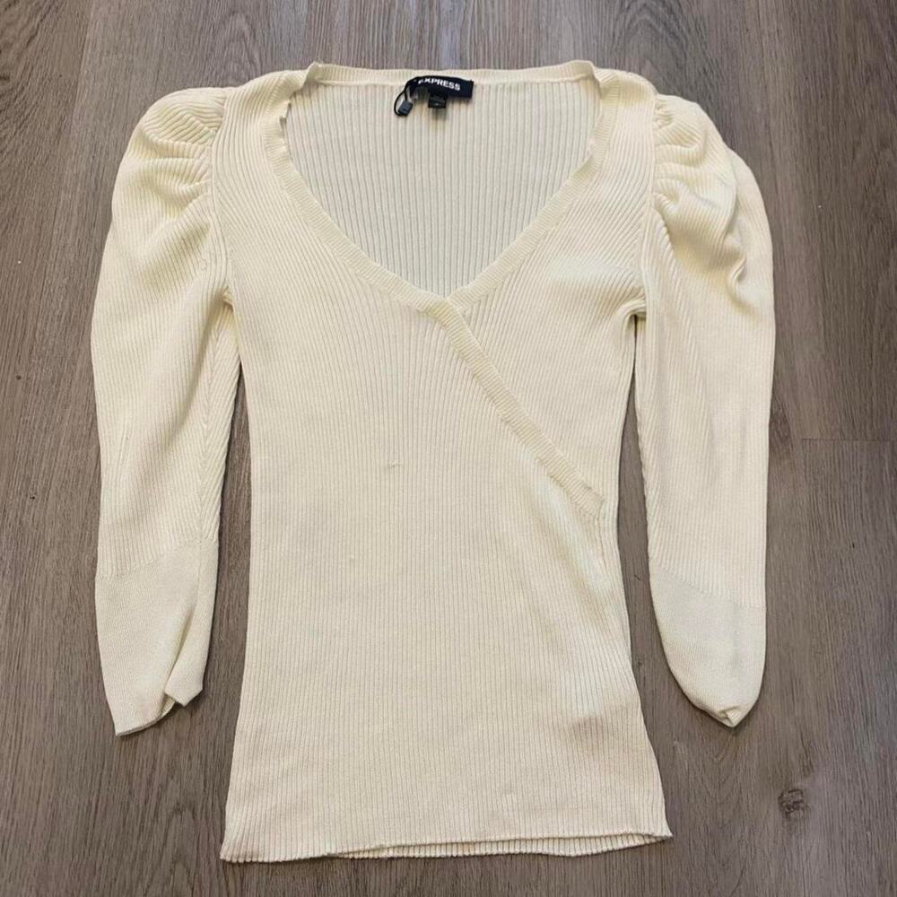 Y2k express ripped wrap style top
